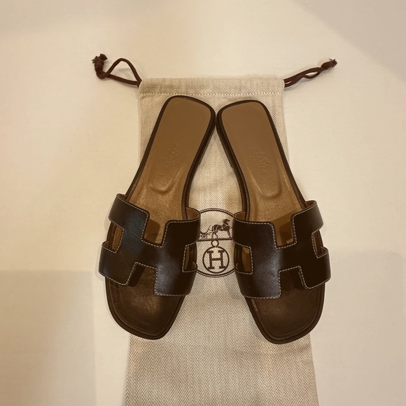 Hermes Shoes - Authentic Hermes Oran Sandals